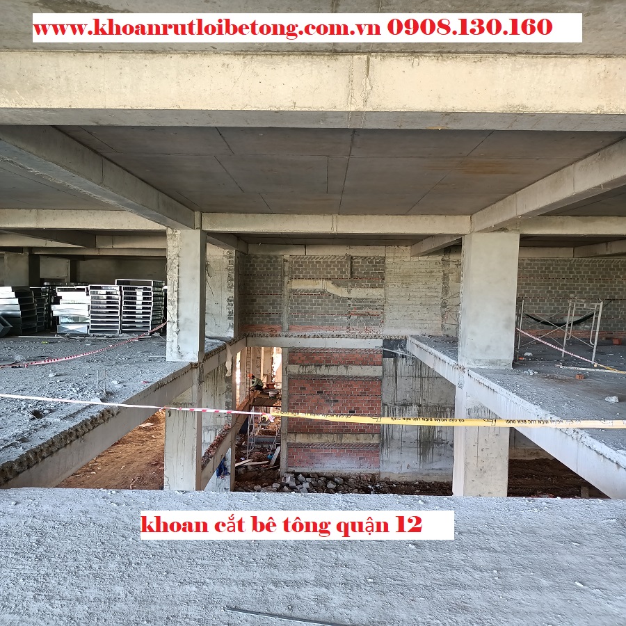 Khoan cắt bê tông Quận 12, Thi công sau 30 phút