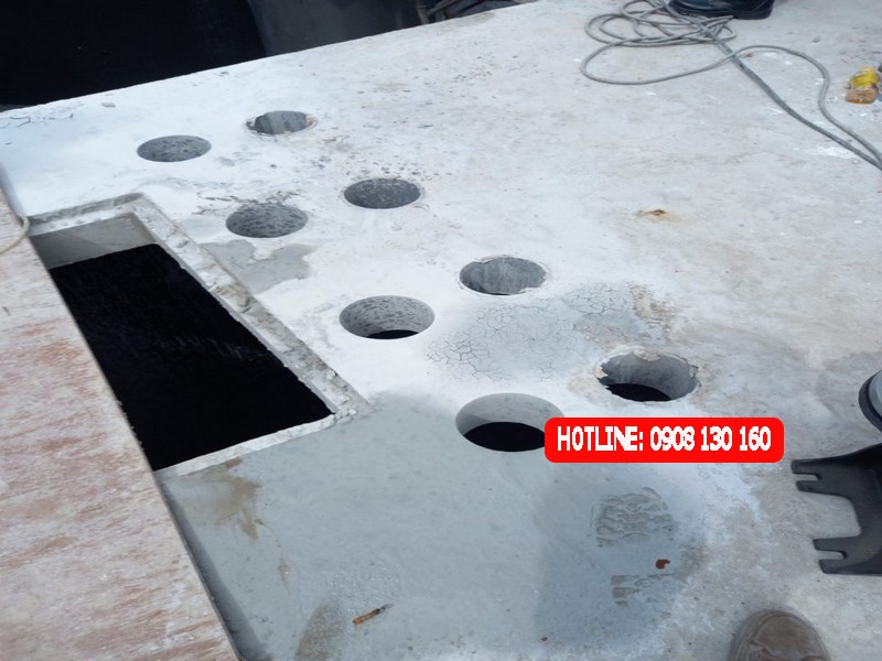 Khoan Rút Lõi Bê Tông Quận 1 TPHCM Xuyên Sàn, Xuyên Tường